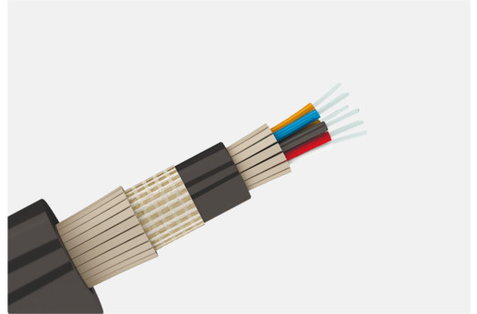 Огнестойкий диэлектрический (кабель ОБР-У) 2 волокна