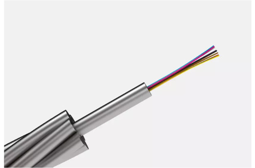 Оптический кабель самонесущий металлический (ОКСМ) до 12 волокон, МДРН 30 кН