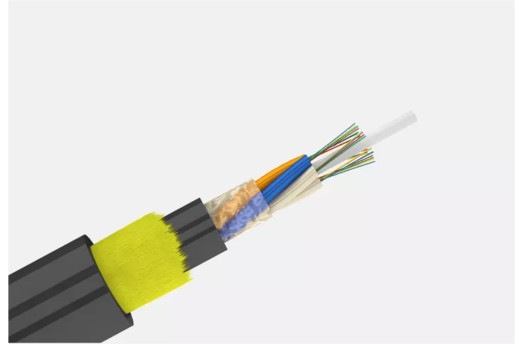 Стандартный подвесной самонесущий (кабель ДПТ) до 144(6x24) волокон, МДРН 10 кН